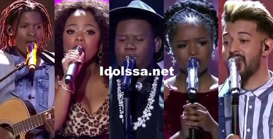 Idols SA 2018 Top 5 song choices