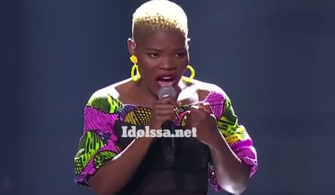 Idols SA 2019 Top 17 Contestant Viggy Qwabe Performing Mgodi By Zahara