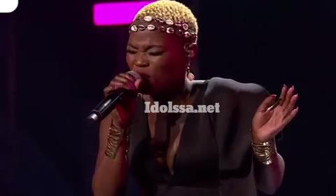 Idols SA 2019 Top 17 Contestant Virginia Qwabe Performing Themba By Kelly Khumalo