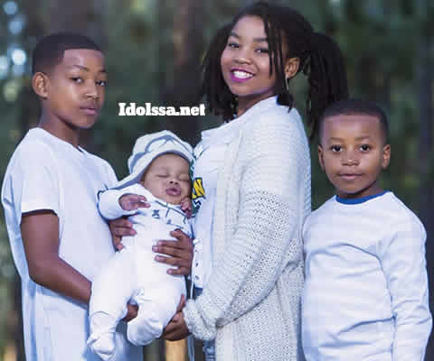 Letoya Makhene's four children