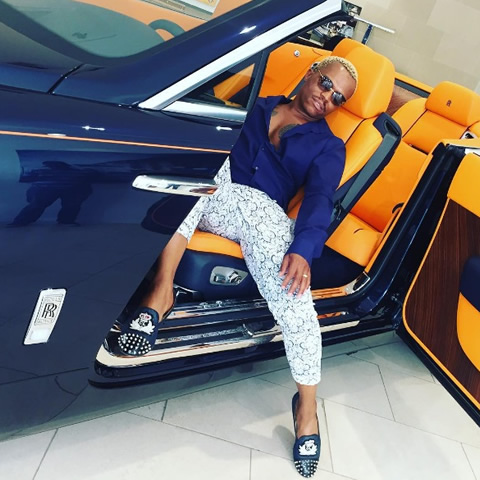 Somizi Mhlongo's Rolls Royce car
