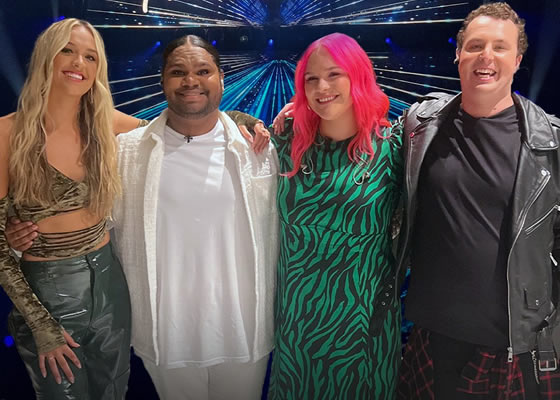 Australian Idol Season 8 Top 12 finalists; Amali Dimond, Royston Sagigi-Baira, Anya Hynninen, and Ben Sheehy