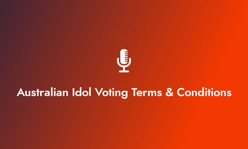 Australian Idol Voting Terms and Conditions