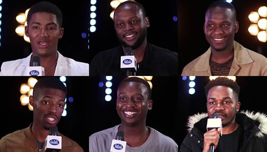 Idols SA 2023 Top 12 Male contestants in 2023; Envic, Nkosi, Faith, Thando, Sipho, and Thabo